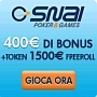 PokerSnai: 5 Euro in regalo e bonus di 400 Euro solo con Assopoker