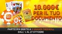 GDpoker: freeroll da 10.000€