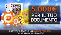 Freeroll da 5.000€ su GDpoker