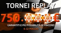 Tornei Replay su GDpoker da 750.000€