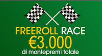 Freeroll Race da 3.000€ su Sisal Poker