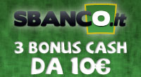 Sbanco.it: in regalo tre bonus poker da 10€