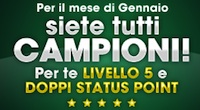 Livello "Campione" per tutti su Sisal Poker!