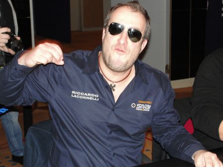 Lacchinelli esulta dopo un double up