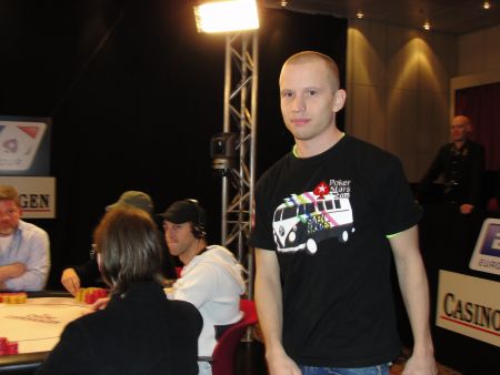 Peter Eastgate dopo l'eliminazione