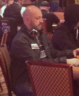 Giovanni durante il torneo WSOP in cui ha chiuso al 30° posto