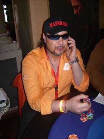 Ancora Max durante l'EPT Sanremo 2009