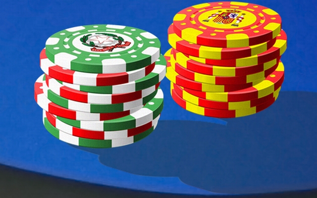 italia-spagna-poker