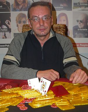Il vincitore Emanuele Coppini