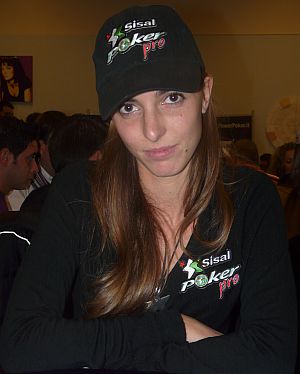 Elena Galli, qui al tempo del Sisal Poker Team Pro