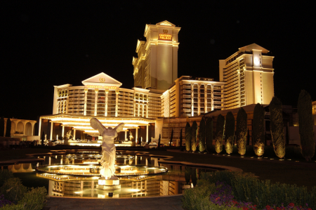 Una veduta del Caesars Palace