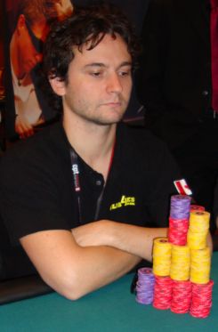 Jeff Sarwer all'EPT di Varsavia, dove e' stato a lungo chipleader