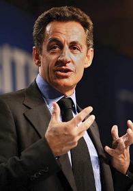 Il presidente francese Nicolas Sarkozy