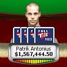 Lo stack-record raggiunto da Antonius dopo la mano