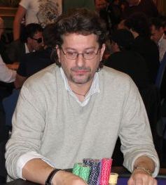 Giorgio Fenino, chipleader a fine day 1a