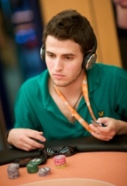 Tommaso al tavolo in un recente pokergrandprix