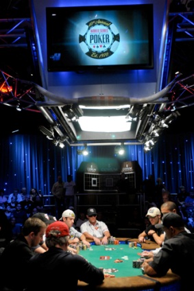 Un tavolo televisivo alle recenti WSOP