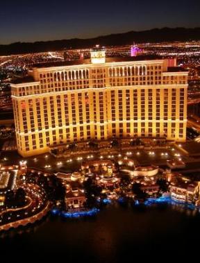 Una spettacolare veduta del Bellagio di Las Vegas