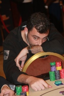 Un concentratissimo Cristiano Blanco
