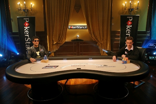 I due contendenti prima dell'heads up