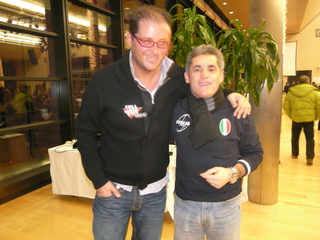Daniele Mazzia scherza con Giannino 'kart' Salvatore