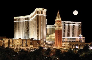Una veduta dello spettacolare Venetian di Las Vegas