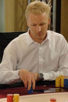 Allan  Baekke, chipleader del final table di oggi
