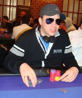 Kevin MacPhee durante il day 2 all'EPT Sanremo