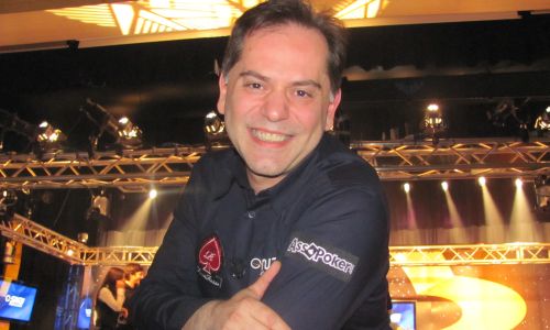 Marco raggiante dopo la vittoria della SNAI Poker Cup