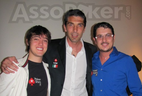 Gigi tra i suoi nuovi colleghi di team Dario Minieri e Luca Pagano