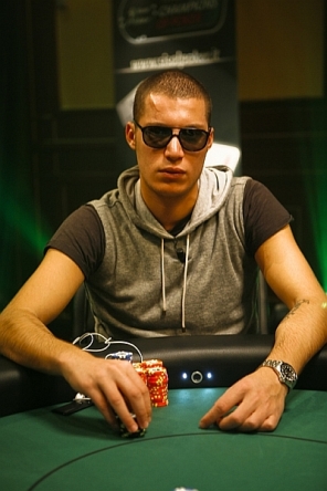 Gaspare Triolo, chipleader degli italiani al day 1a