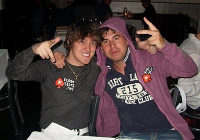 Dario Minieri (qui con l'amico Alfio Battisti): una sua presenza al final table dei sogni è pagata 126/1