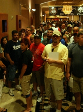 Presenze in aumento rispetto alle WSOP 2009