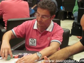 Paolo  'Hank' Compagnucci, quinto in chips nel day 1b