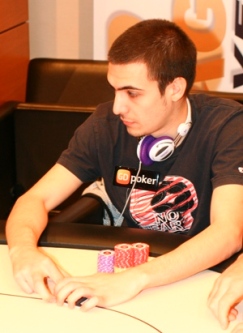 Gianluca Speranza, chipleader a fine day 2