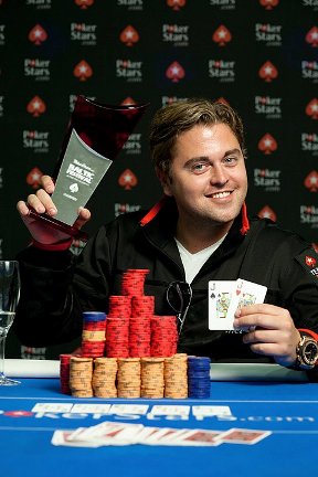 William Thorson raggiante per la vittoria