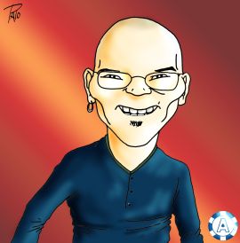 Gianluca 'Matrix75' Pala visto dal nostro caricaturista Lorenzo 'Palo' Pasqua