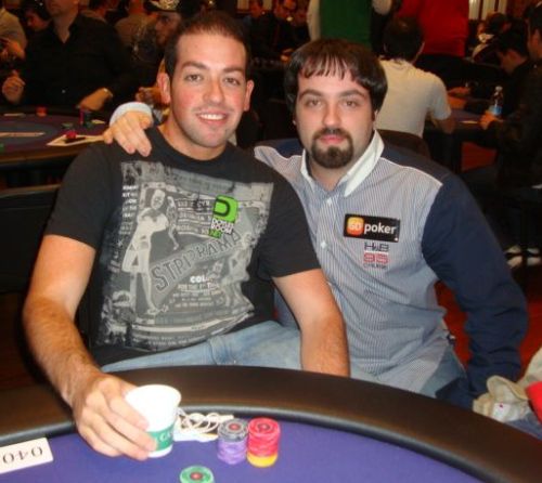 Cristiano con Steve 'GBoro780' Gross all'ultimo EPT Sanremo