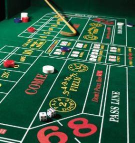 Un tavolo di 'craps'