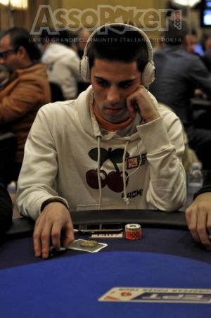 Alessio 'Alex7Inside' Cirrincione, a lungo chipleader e 12° a fine day 1