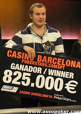 Kent Lundmark, campione in carica dell'EPT Barcellona