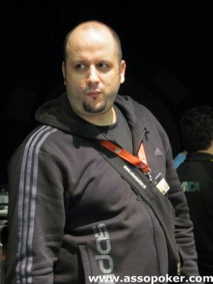 Andrea Pierantoni, davanti a tutti nel final table di oggi