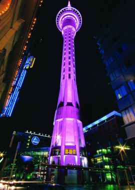 L'ingresso dello SkyCity casino e la SkyTower