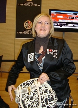 Barbara Robibaro entusiasta dopo una bella mano