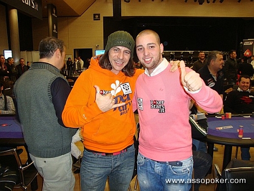 Juan Rodrigo Ancares con Francesco Mastranza, i due del Chivas Team riusciti ad andare 'in the money'
