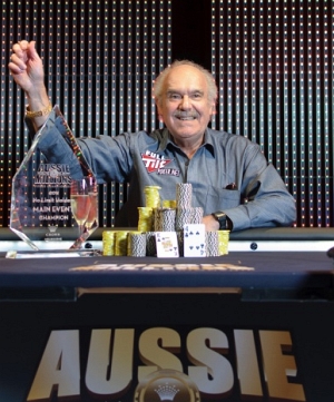 David Gorr alla premiazione (courtesy Pokernews.com)