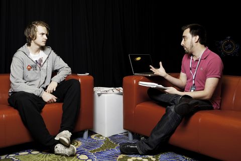 Blom durante l'intervista