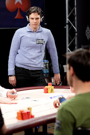 Andrea Dalle Molle durante l'allin decisivo
