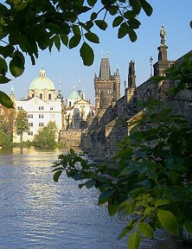 Una vista della incantevole città di Praga