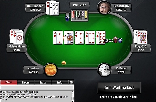 Lo showdown della '60th billionth hand'